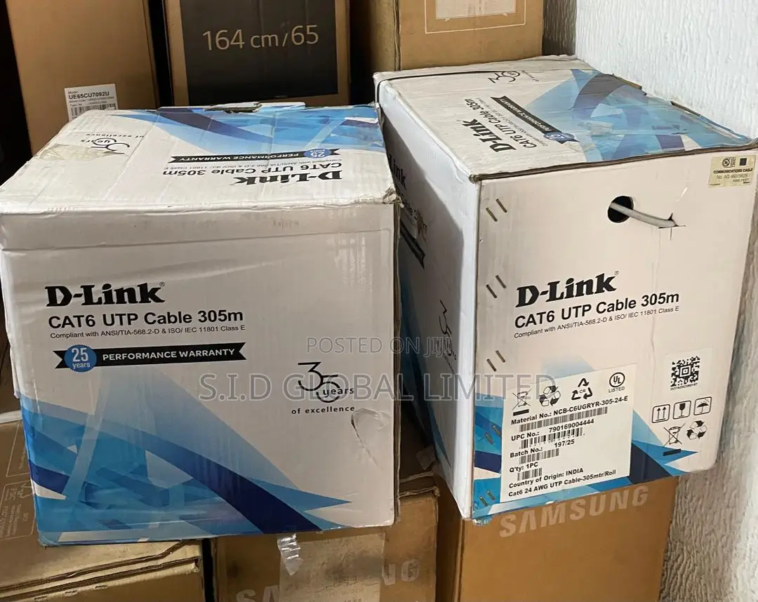 Durable D-link Cat6 305m Box – Built For Lasting Connectivity