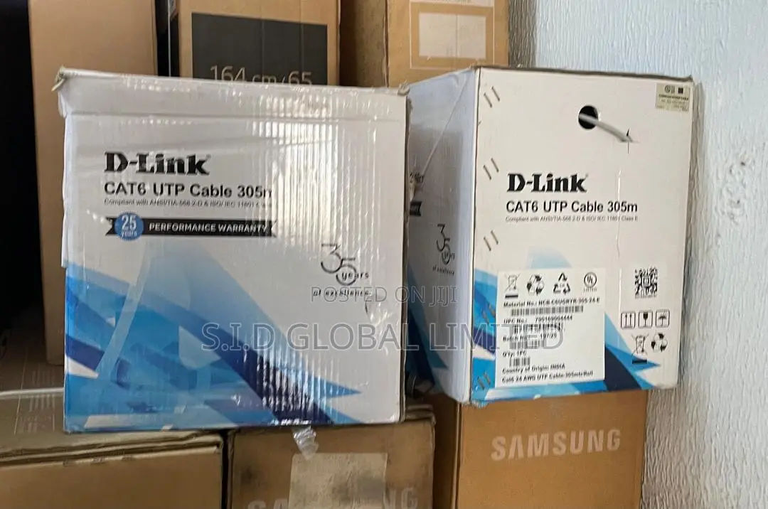 Original D-link Cat6 305m: Pure Copper Quality You Can Trust.