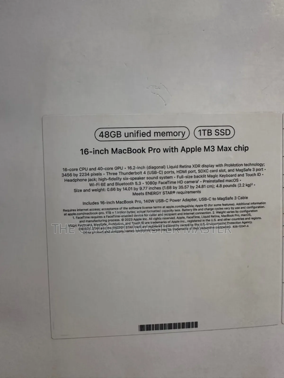 New Apple MacBook Pro 2023 M3 Max 16-Inch 48GB Apple M3 Max SSD 1T