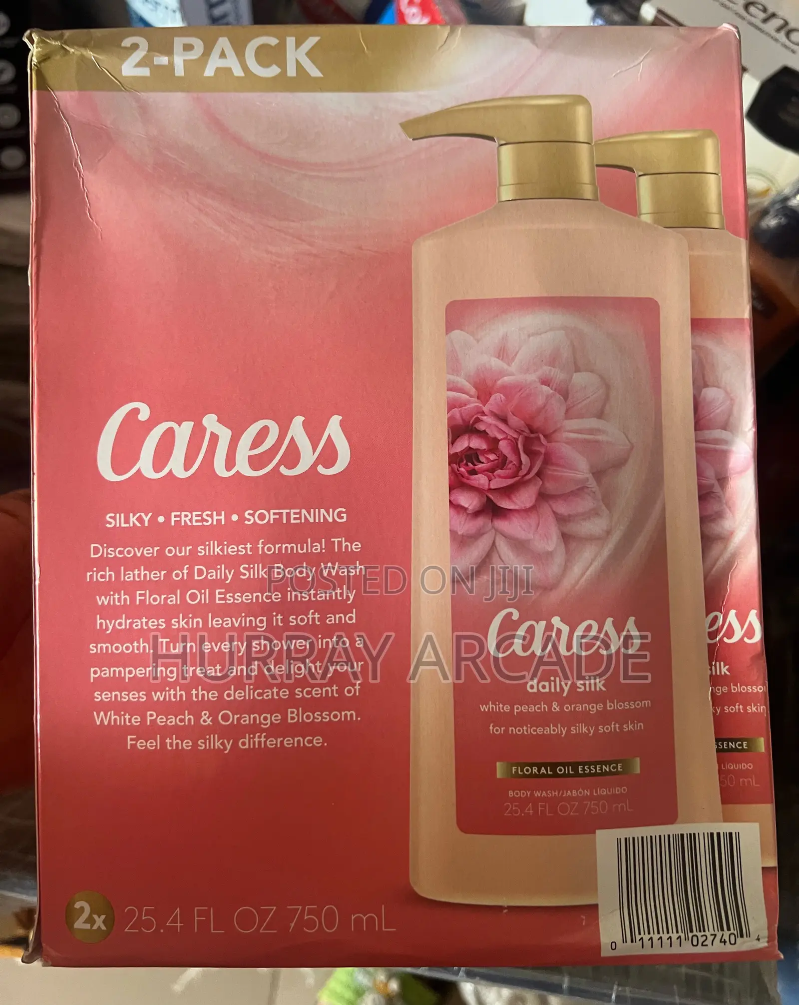 2 Pack Caress Daily Silk Body Wash (1.5l)