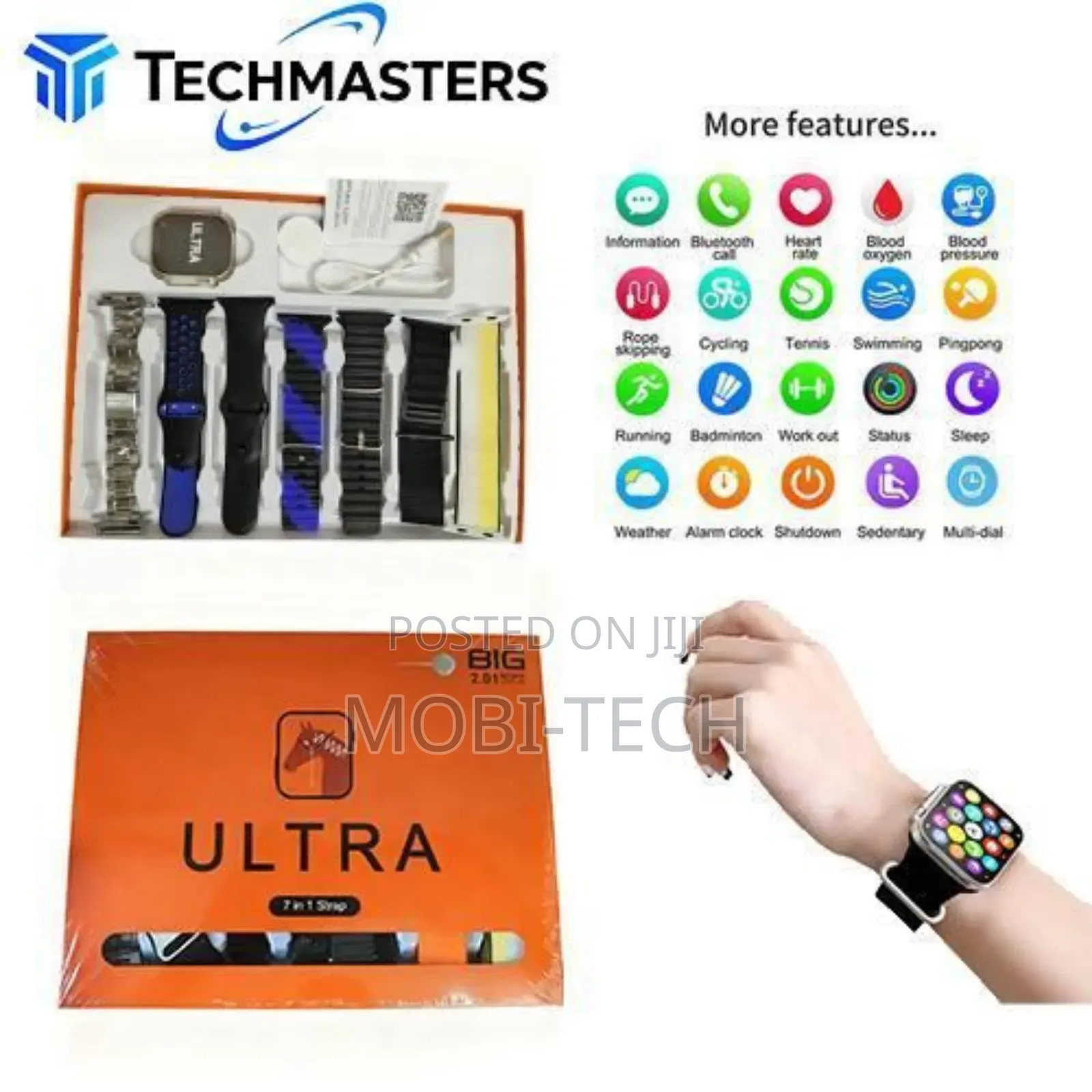 Ultra 7-in-1 Smartwatch Set