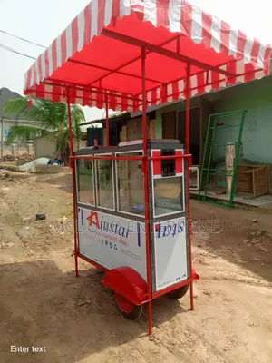 Double Gas and Electric Popcorn Machine on Wheels