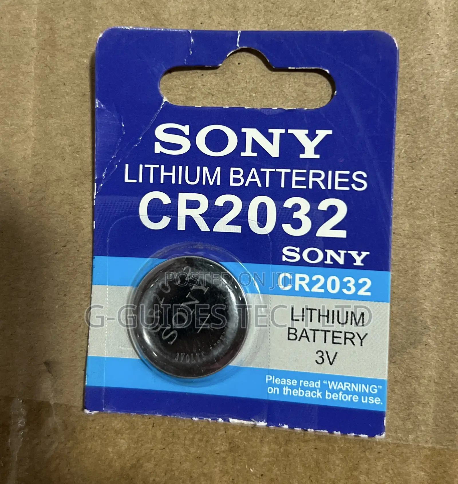 Sony Cr2032 3-volt Lithium Coin Cell Battery