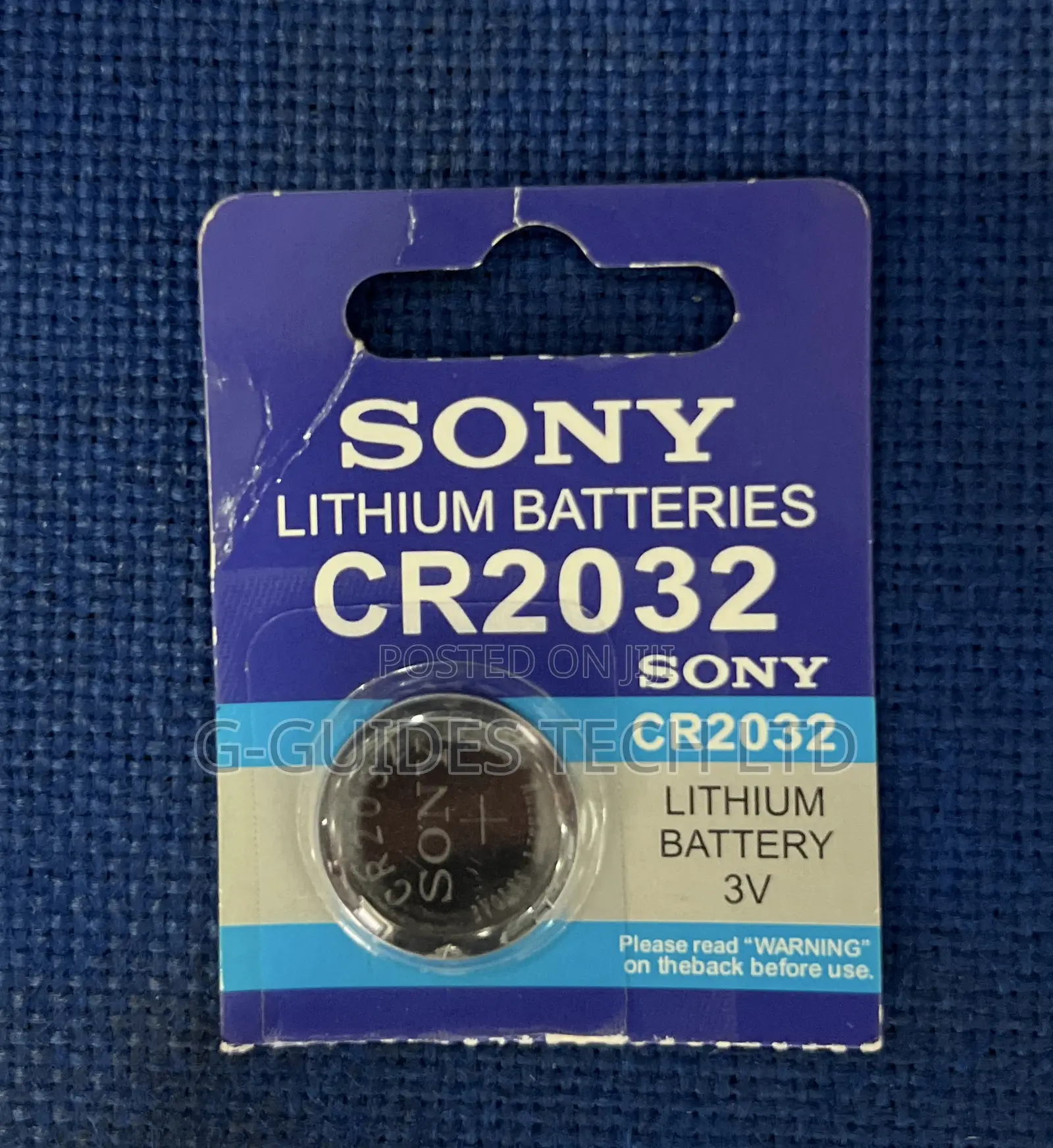 Sony Cr2032 3-volt Lithium Coin Cell Battery