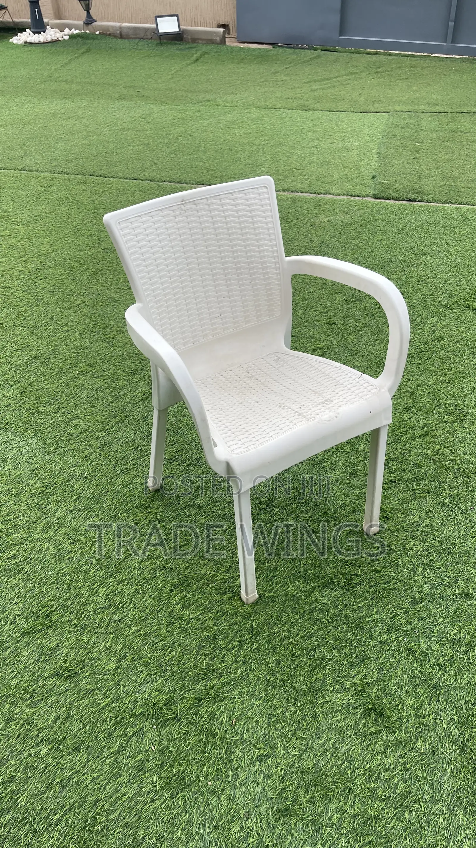 White Outdoor Chair Plastic