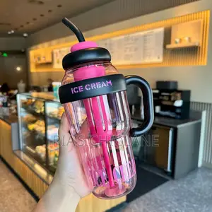 Ice Cream Bottle With Straw