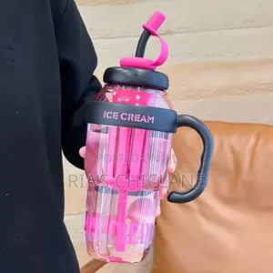 Ice Cream Bottle With Straw