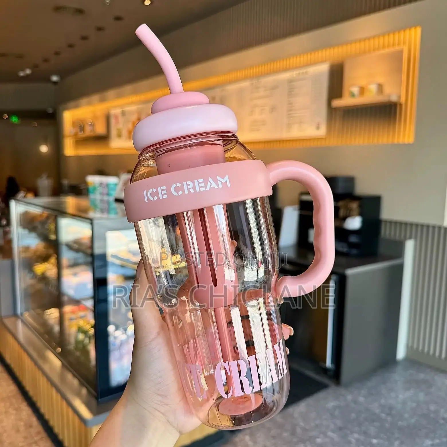 Pink Ice Cream Bottle