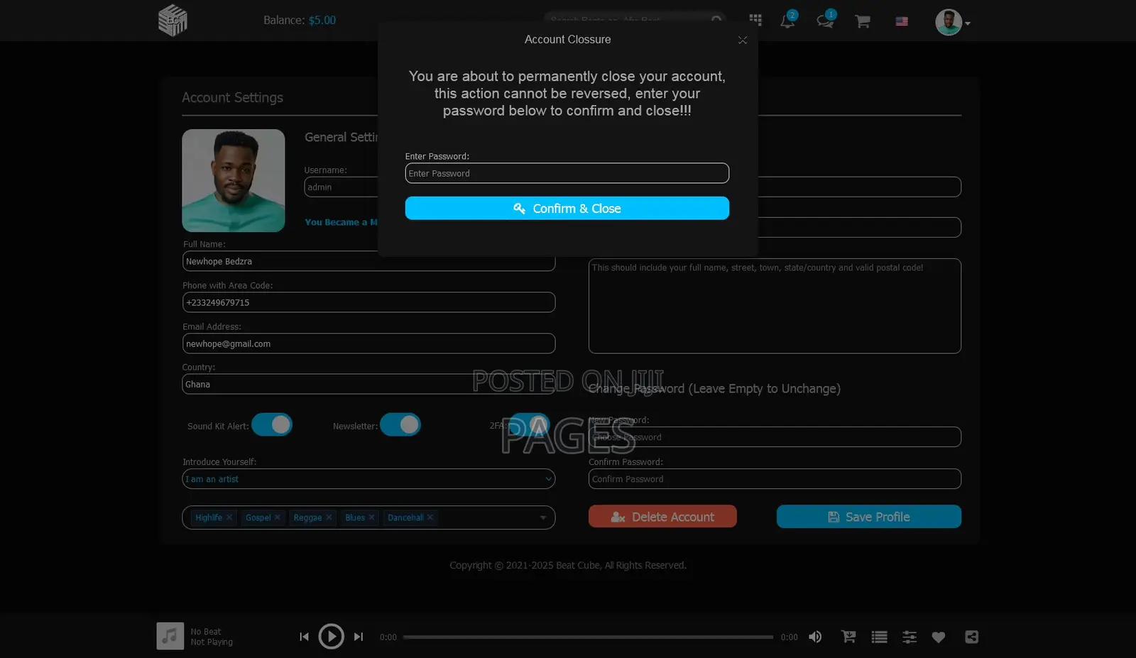 Website for Music Producers and Sound Engineers