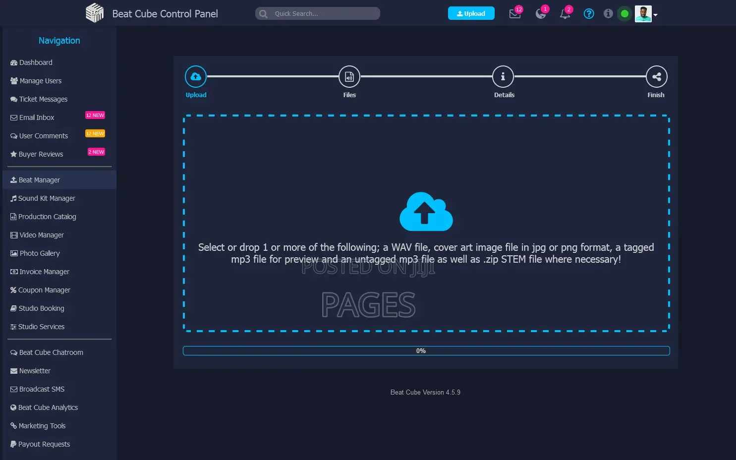 Website for Music Producers and Sound Engineers
