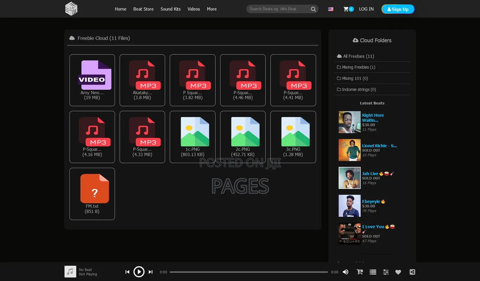 Website for Music Producers and Sound Engineers