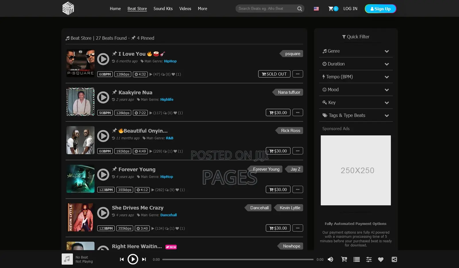 Website for Music Producers and Sound Engineers