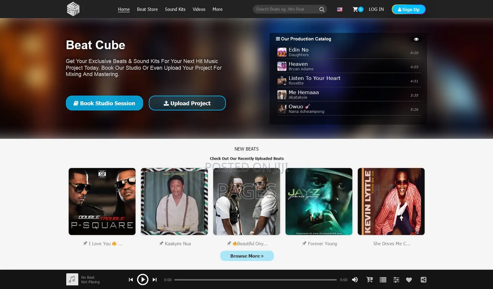 Website for Music Producers and Sound Engineers