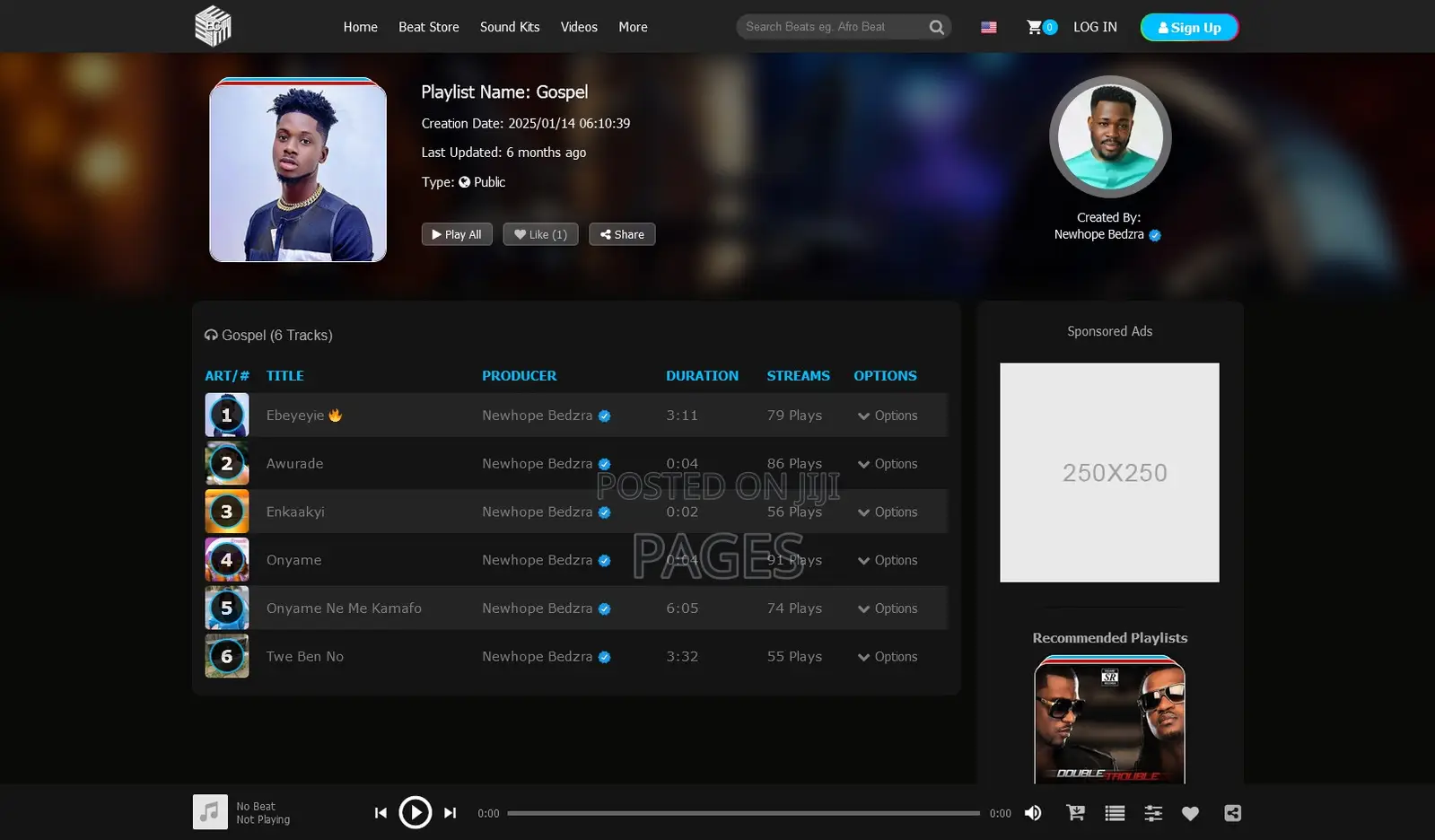 Website for Music Producers and Sound Engineers
