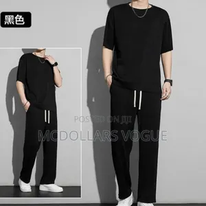 Men Top N Down Trouser, Black