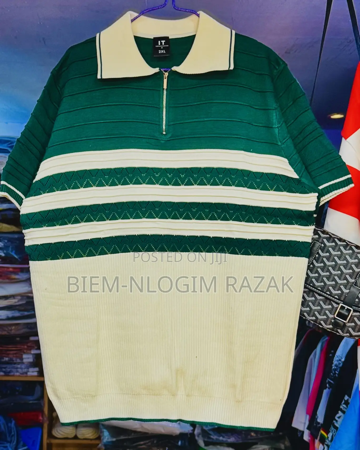 Topmost Quality Turkish Casual Zip Sweater Club Tops Available in Stoc
