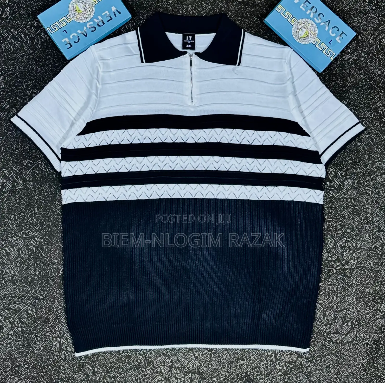 Topmost Quality Turkish Casual Zip Sweater Club Tops Available in Stoc