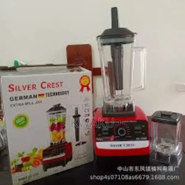 Silver Crest 2 in 1 Multipurpose Electric Blender- Red/Black