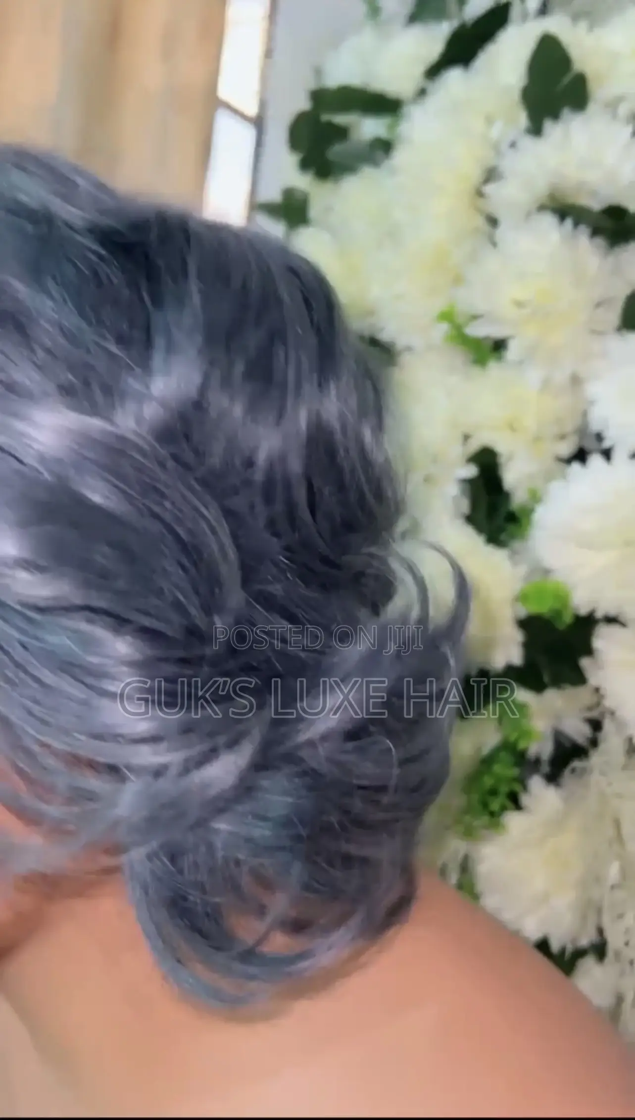 Grey Curly Hair