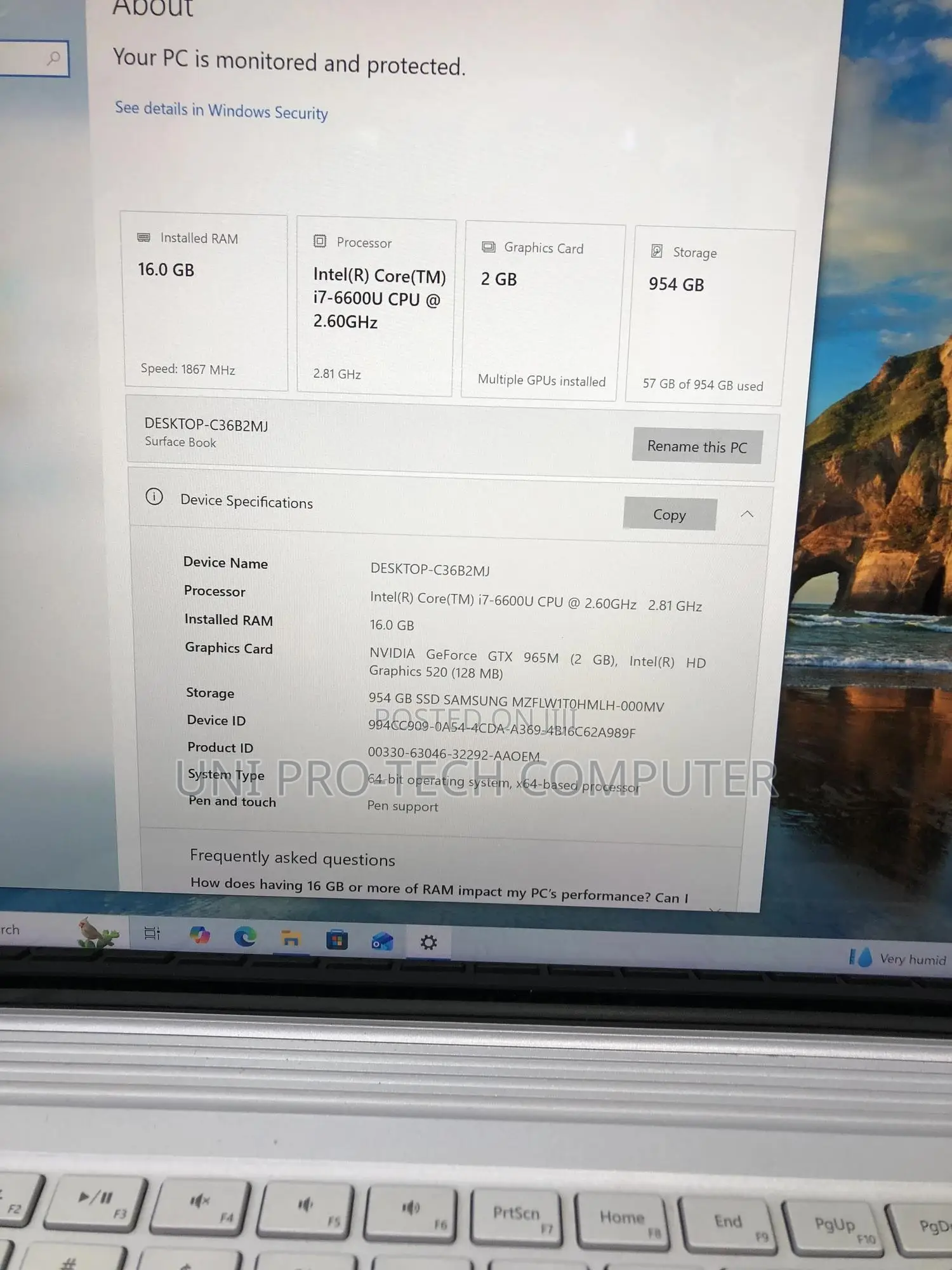 Laptop Microsoft Surface Book 16GB Intel Core I7 SSD 1T