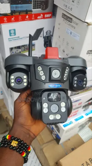 4lens Solar Panels Cctv Camera