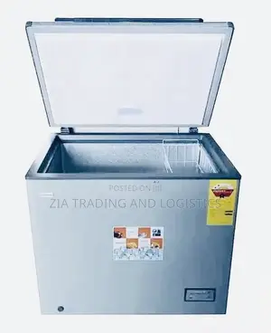 Nasco 200 Litres Chest Freezer Nas210 Silver With Sliding Glass