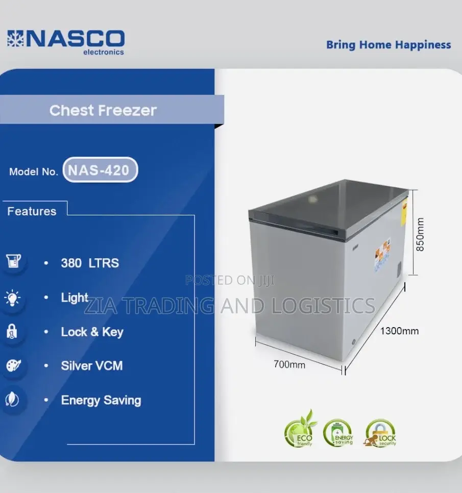 Nasco 380ltrs Chest Freezer [Nas420fl]