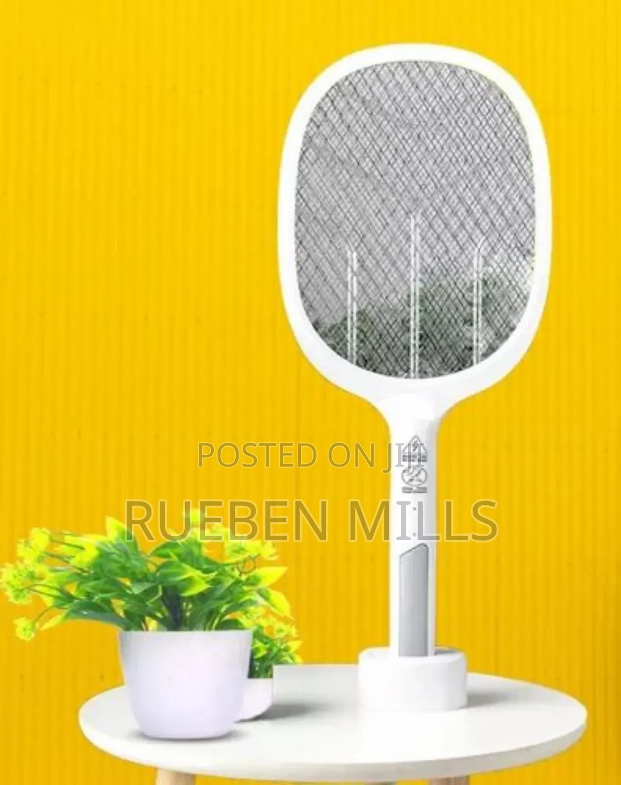 Electric Mosquito Killer Swatter Bat Racket With Stand.
