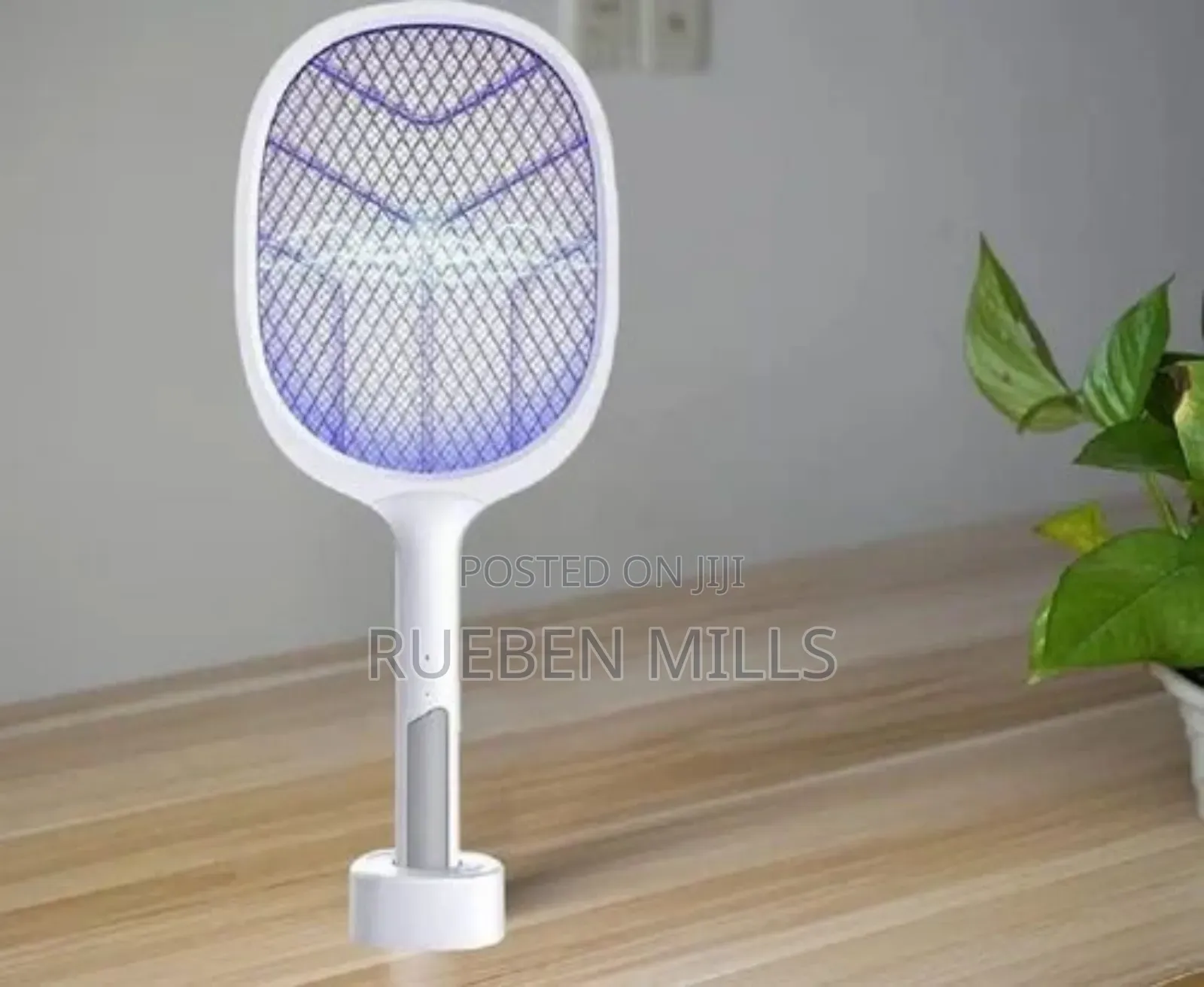 Electric Mosquito Killer Swatter Bat Racket With Stand.