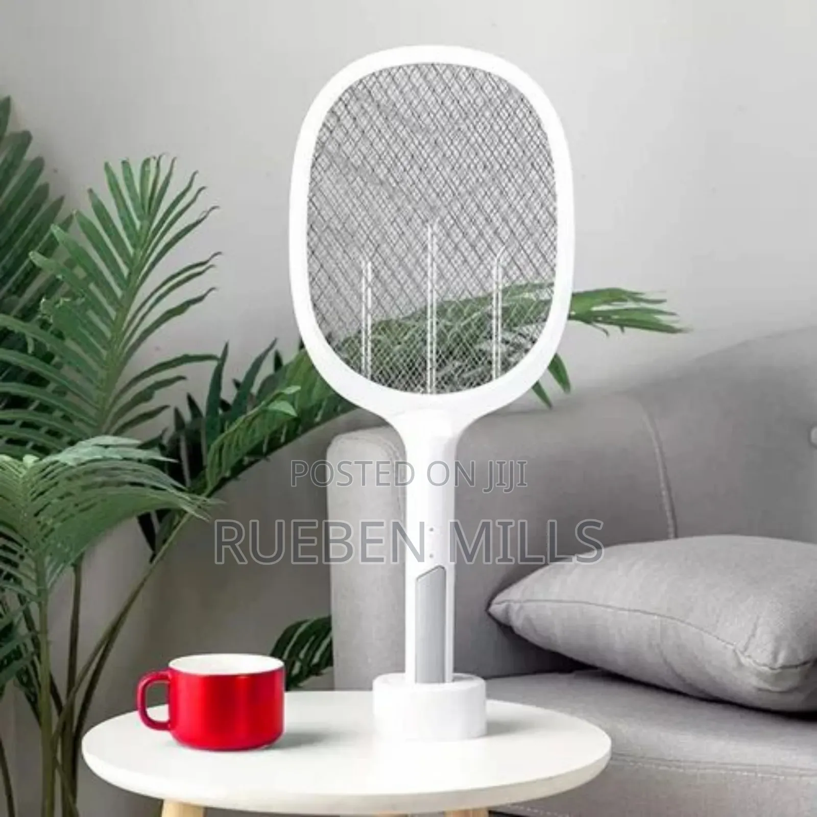 Electric Mosquito Killer Swatter Bat Racket With Stand.