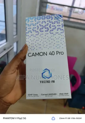 New Tecno Camon 40 Pro 5G 256 GB Black