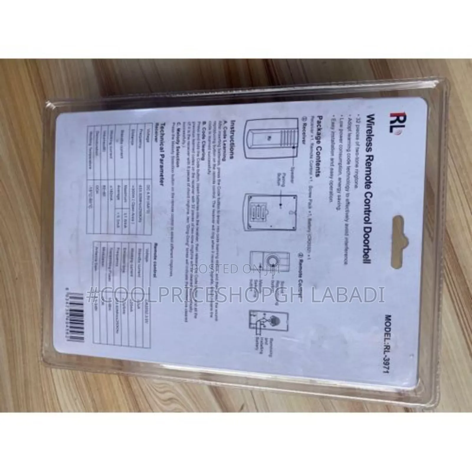 Rl Wireless Remote Control Doorbell