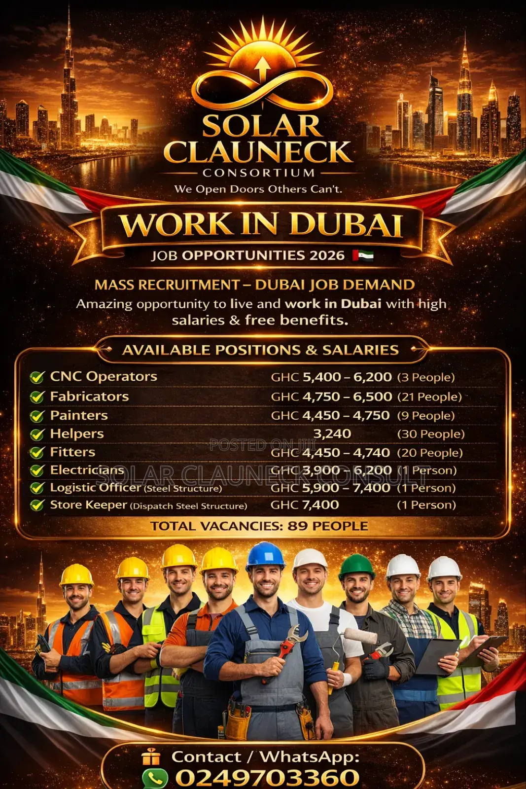 Urgent Workers Are Needed In Dubai