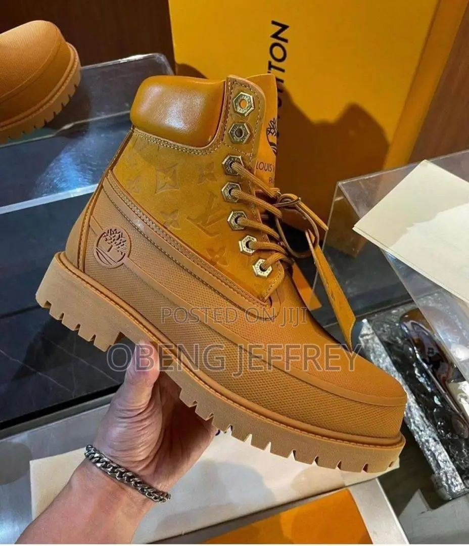 Original Timbs Louis Vuitton Ankle End Yellow