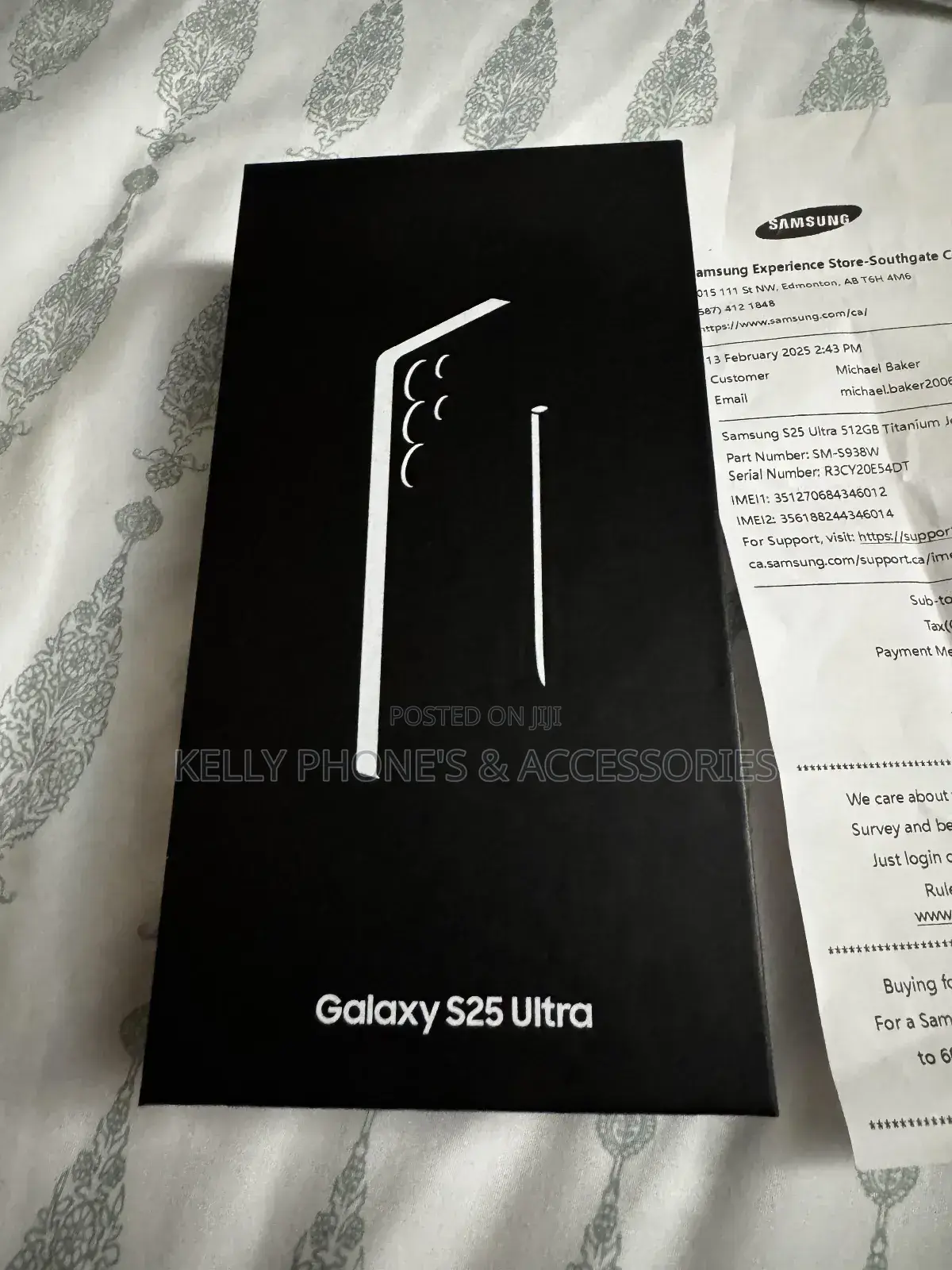 New Samsung Galaxy S25 Ultra 256 GB Black
