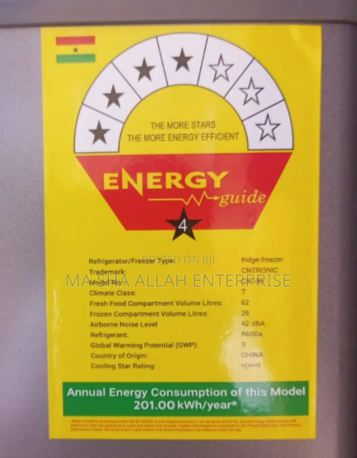 Energy Efficient And Powerful Cntronic 90 Liters Double Door Fridge