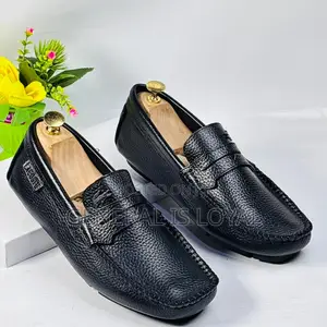 Lacoste Black Leather Men’S Loafers