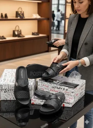 Ferragamo Crossover Slides For Men
