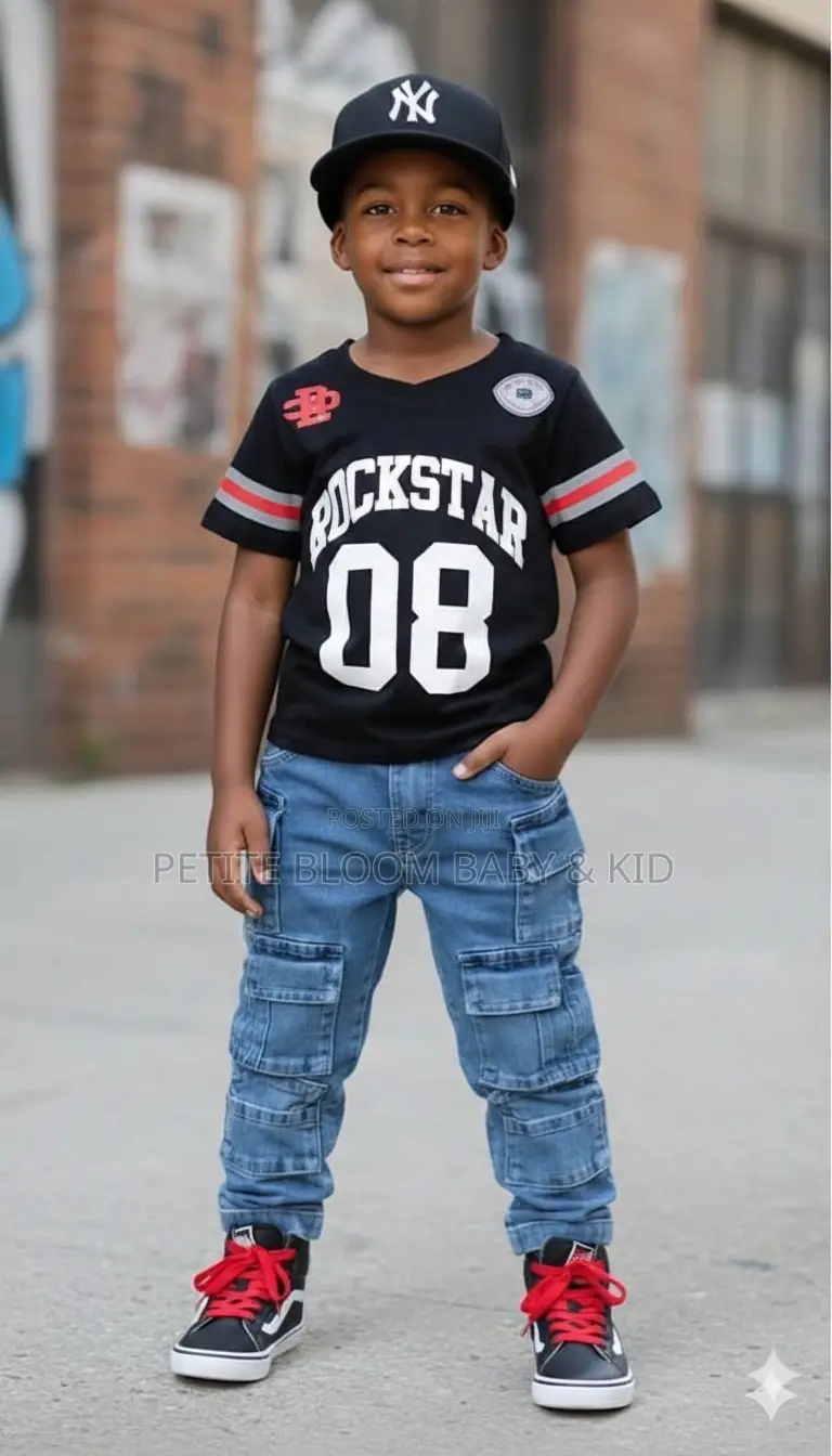Boy Jeans,Top, Cap (Ages 1-10) - Baby Dress | Retail and Wholesale