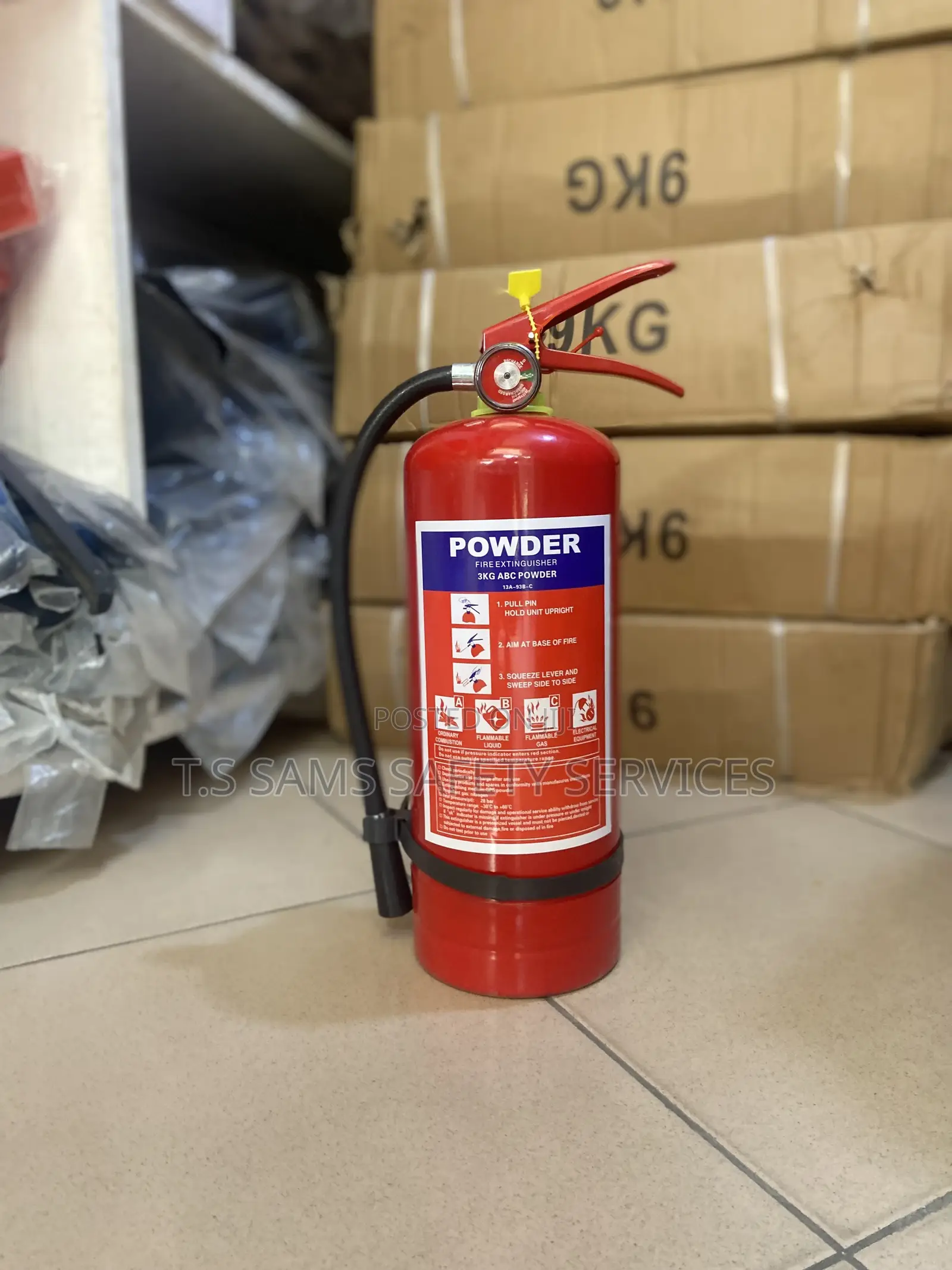 3kg Dry Chemical Powder Fire Extinguisher