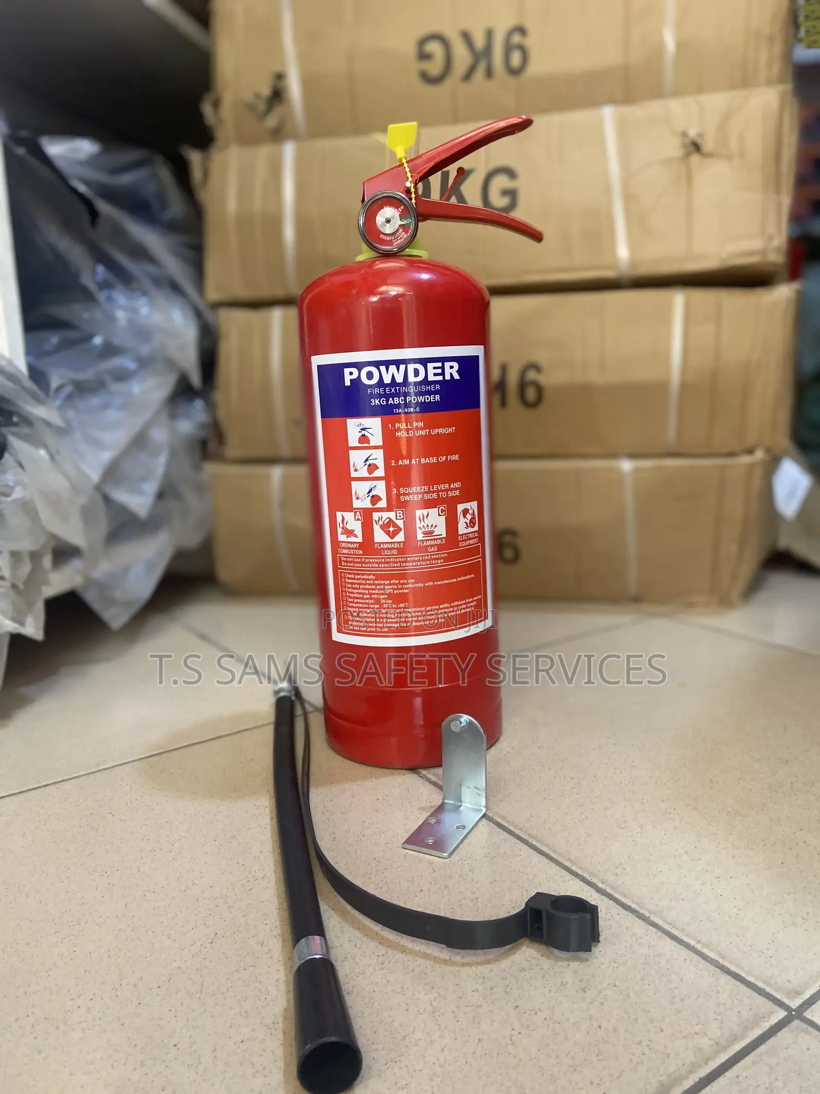 3kg Dry Chemical Powder Fire Extinguisher