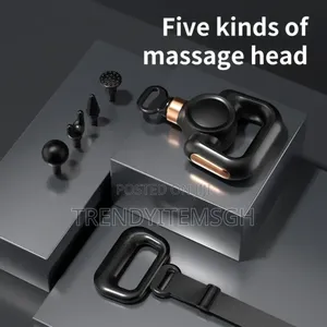 Multifunction Fascial Massage Gun With 4 Heads And Belt