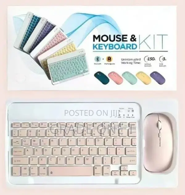 Rechargeable Bluetooth Slim Keyboard Mouse Combo