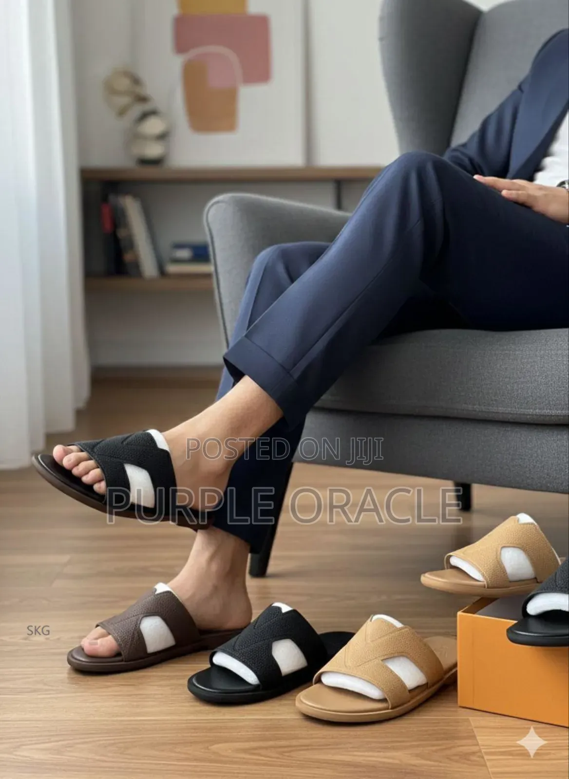 Hermès Breathable Slides for Gentlemen