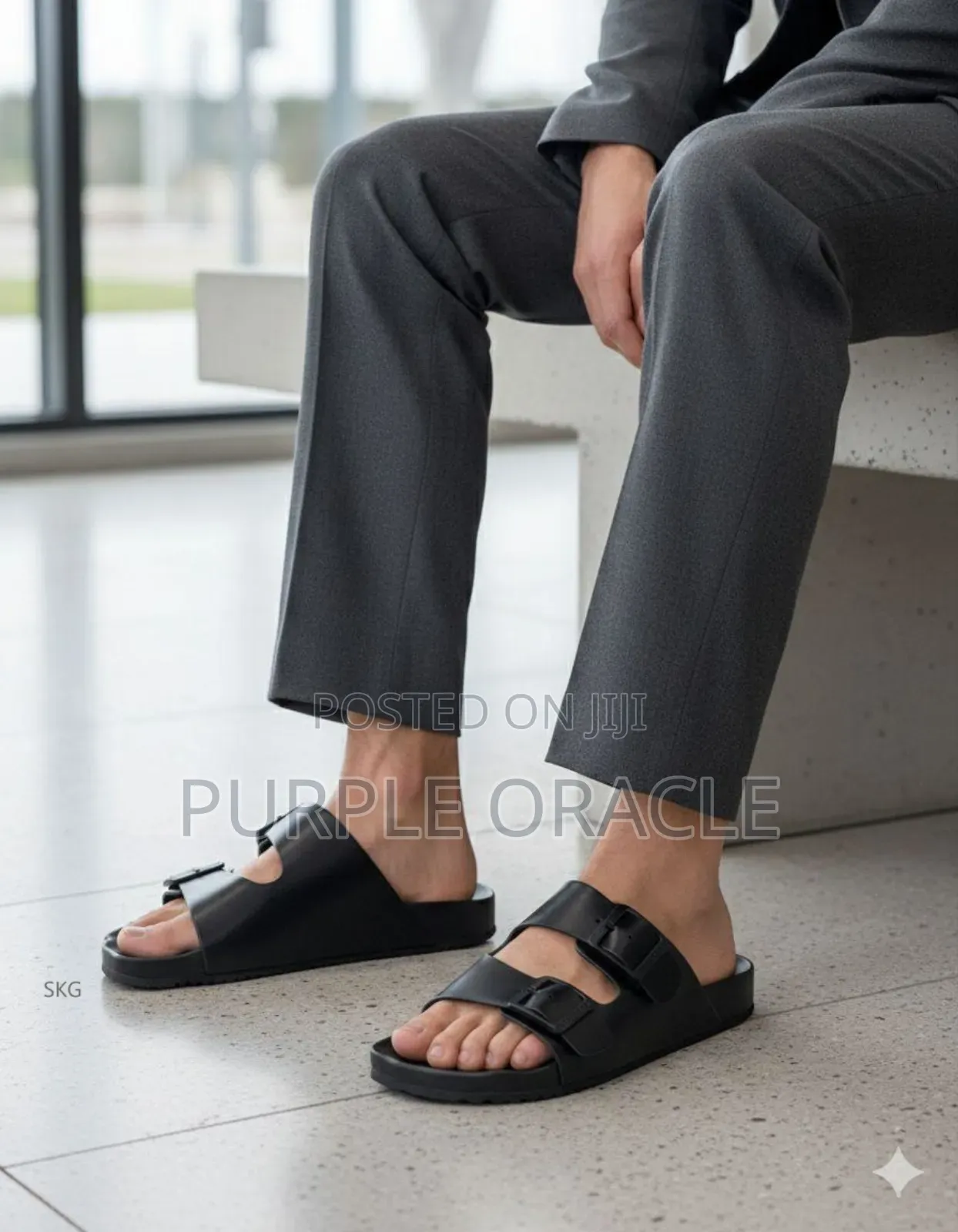 Birkenstock Arizona Eva In Black Slides .
