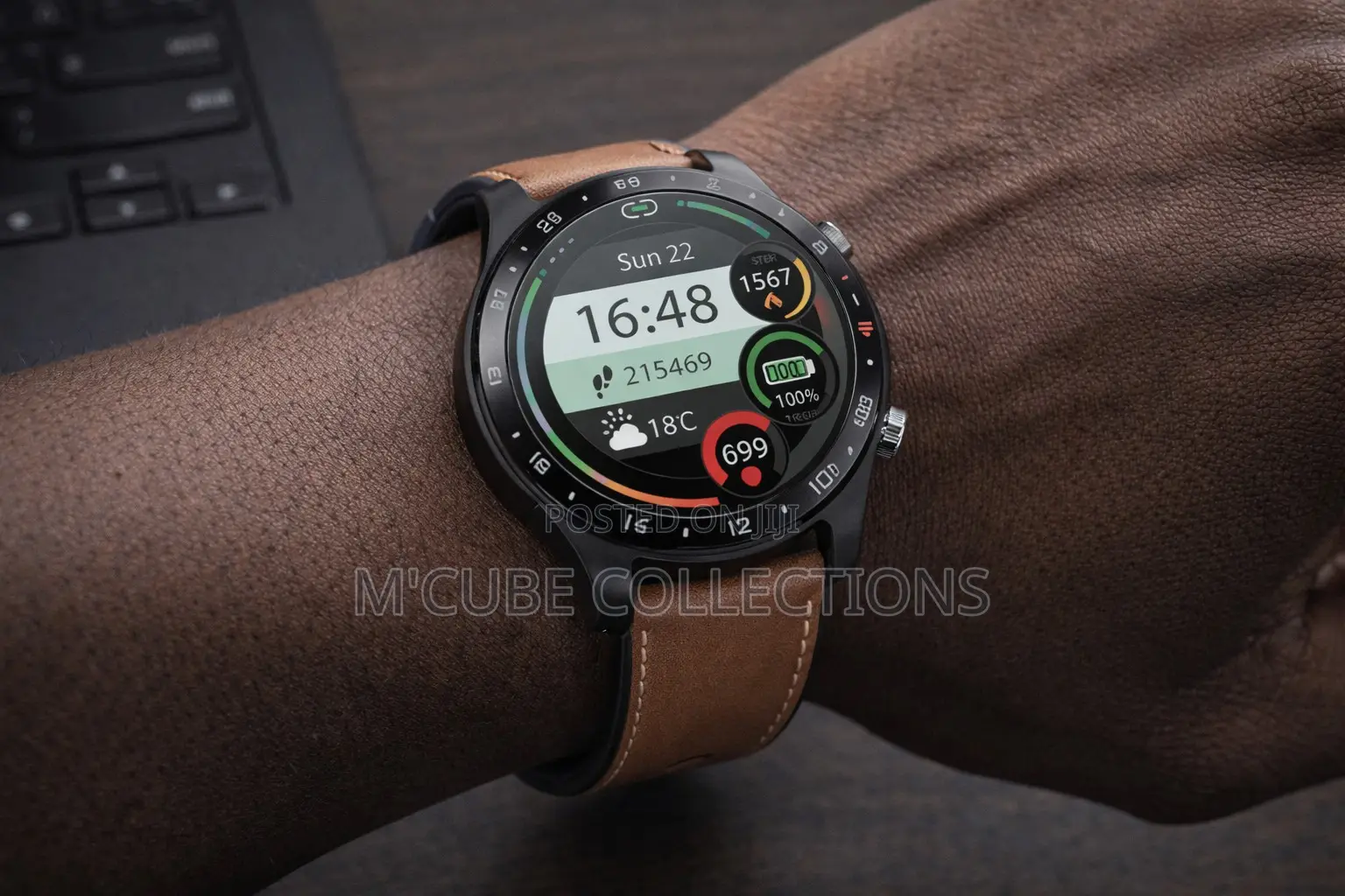 Business Casual Multifunctional Smart Watch -bw001-brown