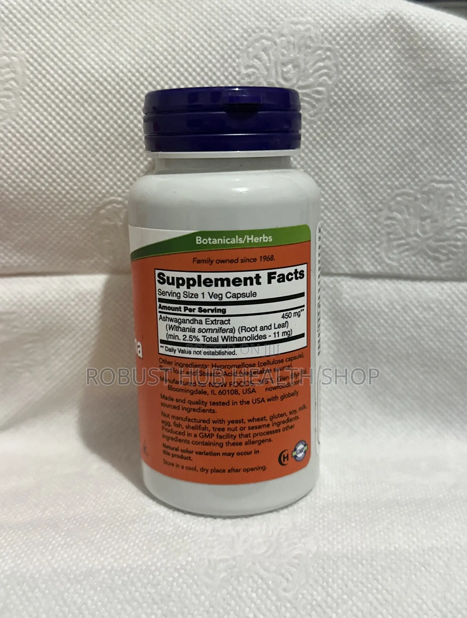 Now Foods Ashwagandha Extract, Withania Somnifera 450mg