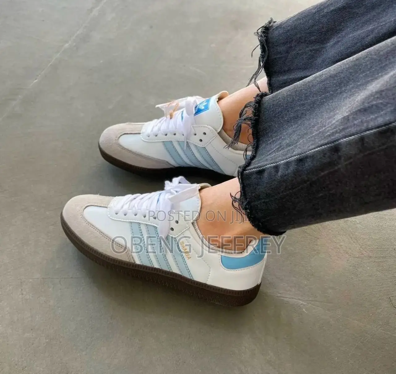 Original Adidas Samba Blue /White