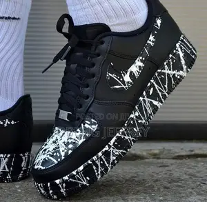 Original Airforce Black With White Plain Platters