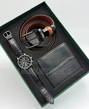 Men’S Gift Set (Watch,Wallet,Belt)